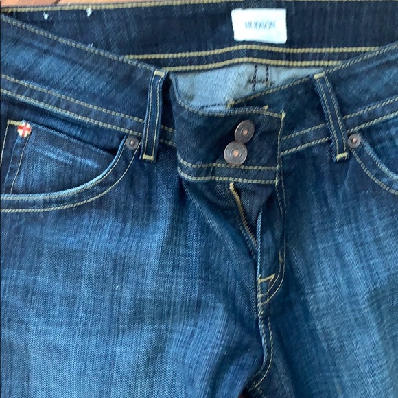Y2K Low-rise Dark-wash Bootcut Jeans- HUDSON - Picture 4 of 7
